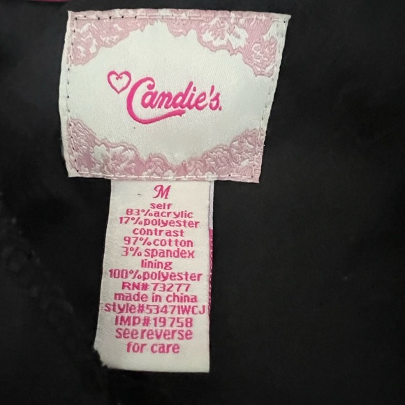 Candies’ Jacket Black & White Tweed Short Houndstooth Academia Medium. - Picture 7 of 10